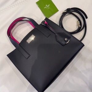 Kate Spade- Black tote bag with a strap